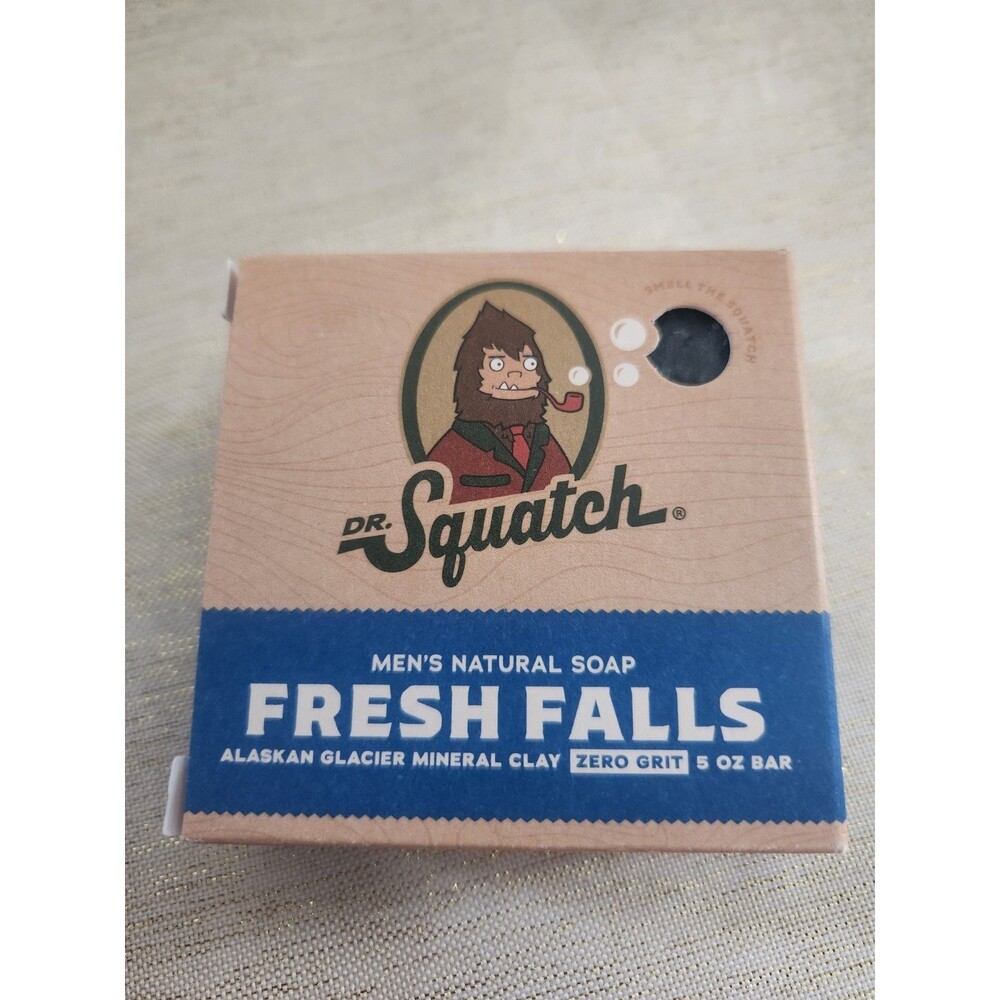 Dr. Squatch Men's Natural Bar Soap and Natural Deodorant Fresh Falls Set Lot - Picture 4 of 4